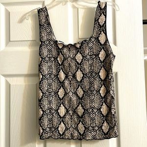 Snake print tank top